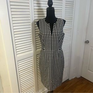 J. Crew Checkered Sheath Dress (Suiting) - Size 6